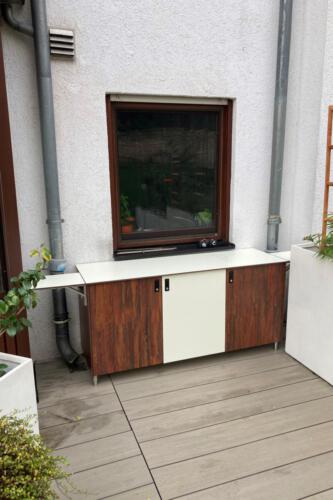 KE20 Sideboard 3-türig mit Anbautischen