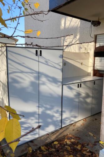 LC41 Terrassenschrank mit Sideboard 3-türig